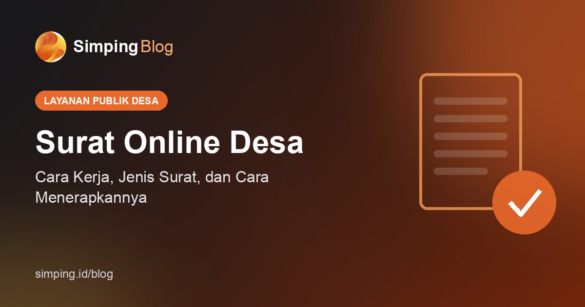 Warga mengajukan surat keterangan desa lewat ponsel
