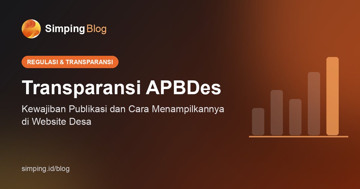 Grafik anggaran pendapatan dan belanja desa di layar